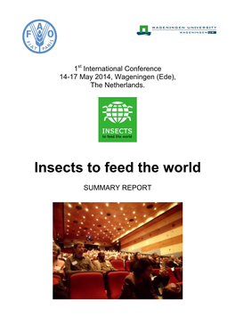 Abstract Book Conference “Insects to Feed the World” | the Netherlands 14-17 May 2014