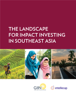 The Landscape for Impact Investing in Southeast Asia Acknowledgments