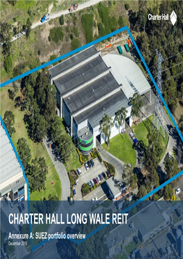 CHARTER HALL LONG WALE REIT Annexure A: SUEZ Portfolio Overview December 2016 Charter Hall | 2016 Property Overview