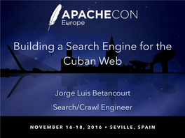 Building a Search Engine for the Cuban Web