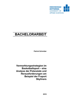 Bachelorarbeit