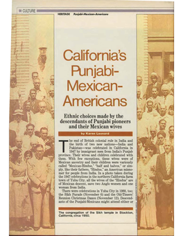 California's A.Jnjabi- Mexican- Americans