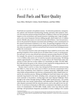 Fossil Fuels and Water Quality 75