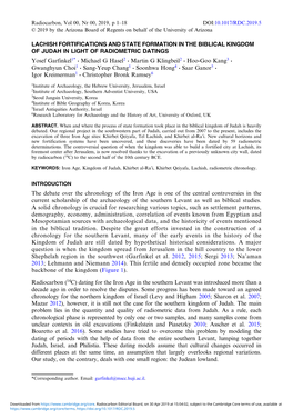 Lachish Fortifications and State Formation in the Biblical Kingdom