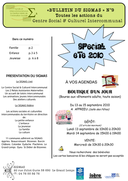 Bulletin Trimestriel