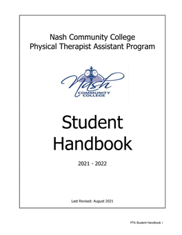 Nash Community College Physical Therapist Assistant Program