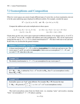 7.3 Isomorphisms and Composition