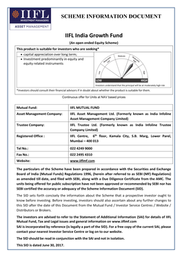 IIFL India Growth Fund