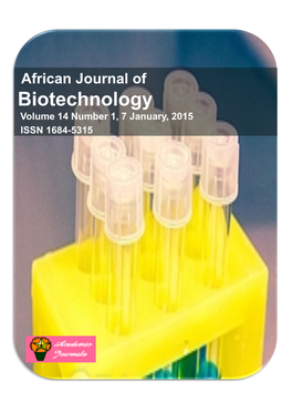 Biotechnology Volume 14 Number 1, 7 January, 2015 ISSN 1684-5315