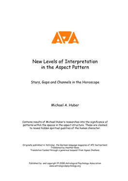 New Levels of Interpretation in the Aspect Pattern