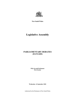 Legislative Assembly