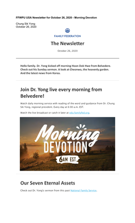 Morning Devotion