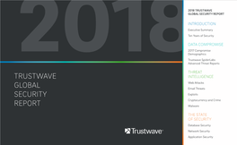 2018 Trustwave Global Security Report