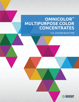 Omnicolor™ Multipurpose Color Concentrates U.S