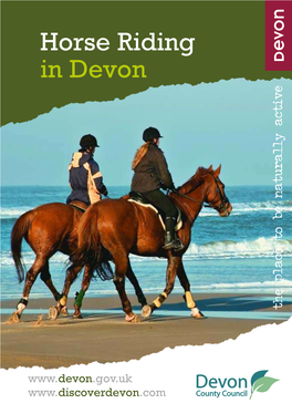 Horse Riding in Devon Active Lly Natura Be to Place The