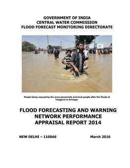 Flood Forecasting and Warning Network Performance Appraisal Report 2014