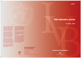Polio Laboratory Manual
