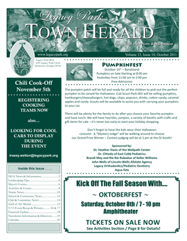 Legacy Park TTOWNOWN HHERALDERALD for Official HOA News & Information