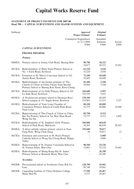 Accounts of the Government for the Year Ended 31 March 2008 (Cash-Based)