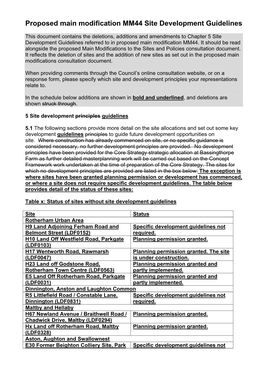 Proposed Main Modification MM44 Site Development Guidelines