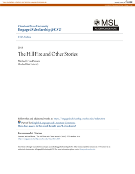 The Hill Fire and Other Stories