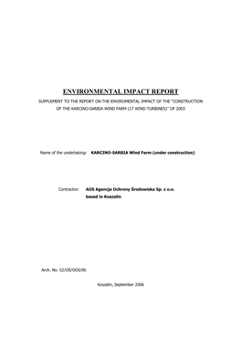 Environmental Impact Report