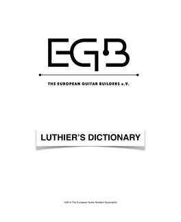 Luthier's Dictionary