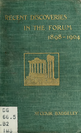 Recent Discoveries in the Forum, 1898-1904