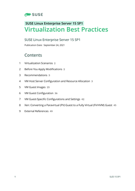 Virtualization Best Practices