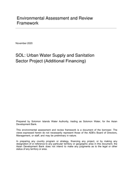 51271-003: Urban Water Supply And