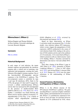 Rnase L) (OAS) [(Baglioni Et Al