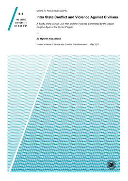 Intra State Conflict and Violence Against Civilians