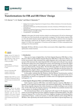 Transformations for FIR and IIR Filters' Design