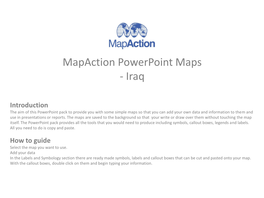 Mapaction Powerpoint Maps - Iraq