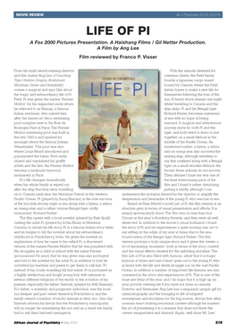 LIFE of PI a Fox 2000 Pictures Presentation