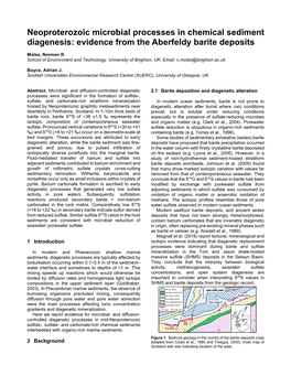 Moles & Chapman SGA2019 Abstract