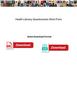 Health Literacy Questionnaire Short Form