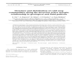 Structure and Distribution of Cold Seep Communities Along the Peruvian Active Margin: Relationship to Geological and Fluid Patterns