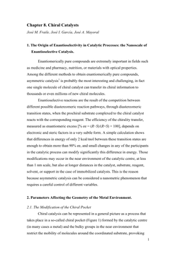 Chapter 8. Chiral Catalysts José M