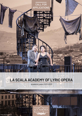 LA SCALA ACADEMY of LYRIC OPERA Academic Years 2021-2023