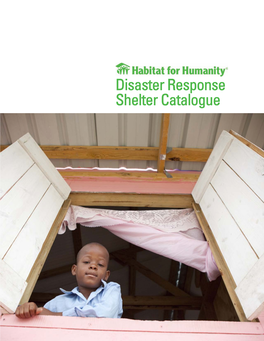 Disaster Response Shelter Catalogue