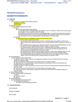 Dexmethylphenidate