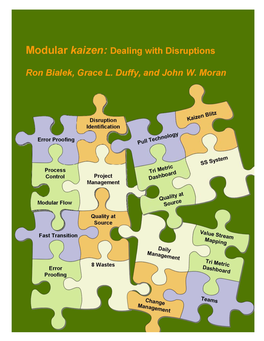 Modular Kaizen: Dealing with Disruptions Is a Publication of the Public Health Foundation, with a Limited First Printing in March 2011
