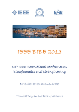 13Th IEEE International Conference on Bioinformatics and Bioengineering