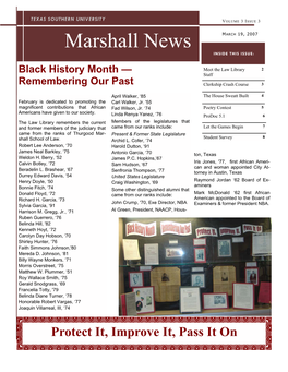 Marshall News Vol 3 Issue 3 Feb 2007