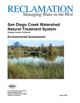 San Diego Creek Watershed Natural Treatment System Orange County, California