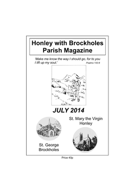JULY 2014 Honley with Brockholes Parish Magazine