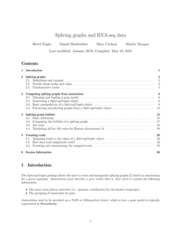 Splicing Graphs and RNA-Seq Data