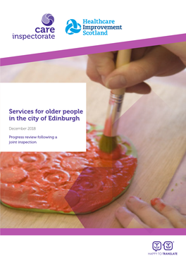 Services for Older People in the City of Edinburgh
