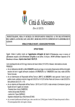 Città Di Alessano (Prov